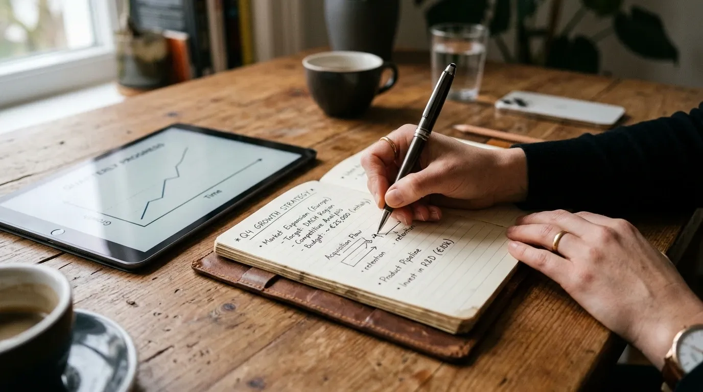 Persona planificando estrategia de apuestas con notas y gráficos